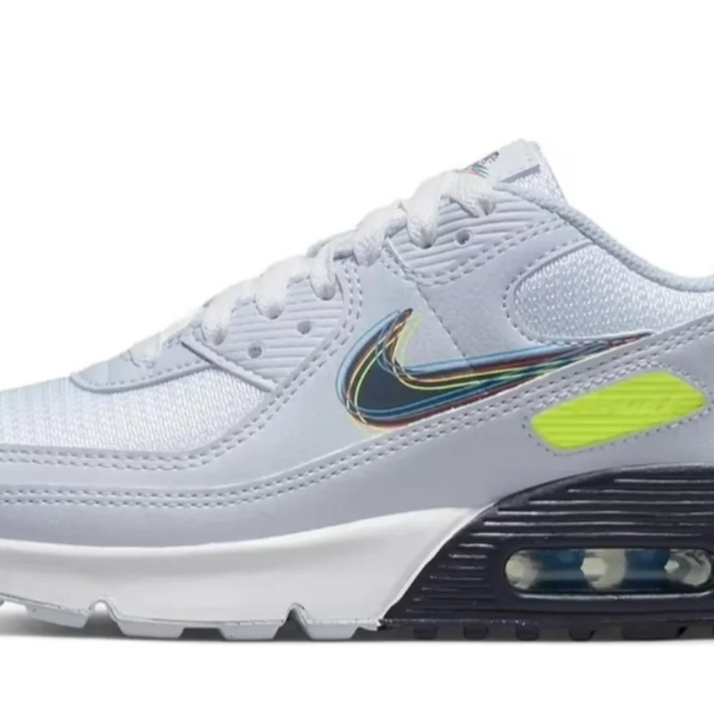 Nike Air Max 90 White/Blackened Blue-Volt (DV3480100) Women 8.5 New